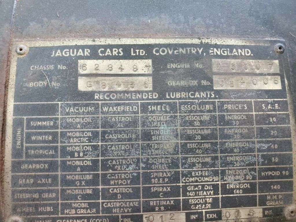 1949 Jaguar MKV rolling chassis