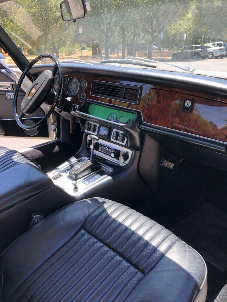 1975 Jaguar XJ6 Coupe. California car, white exterior black interior.