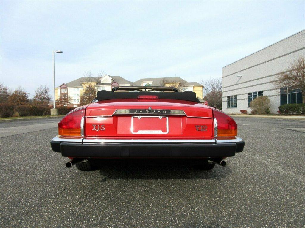 1990 Jaguar XJS Convertible Low Miles 1 Owner Red Stunning Classic Must See
