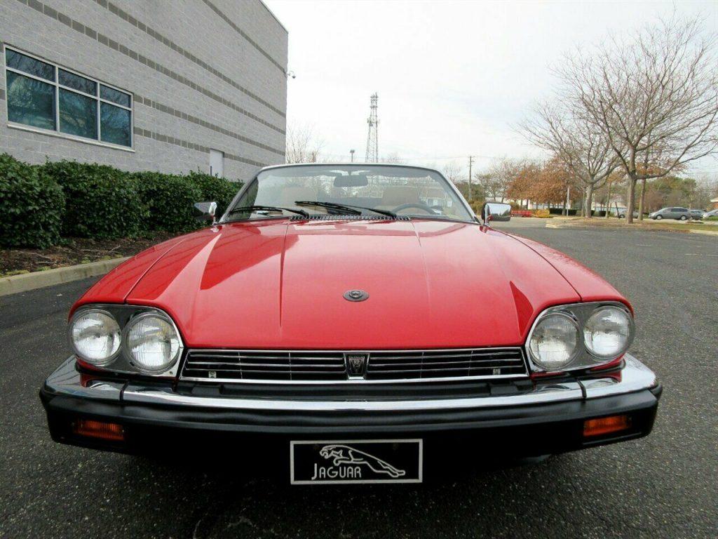 1990 Jaguar XJS Convertible Low Miles 1 Owner Red Stunning Classic Must See
