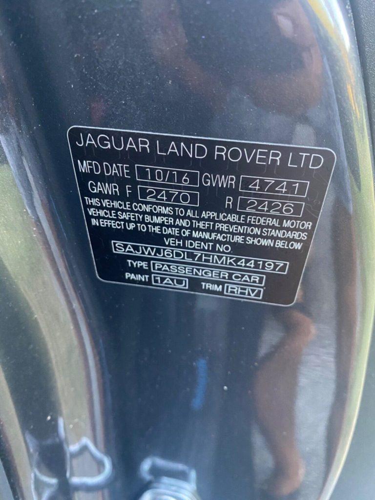 2017 Jaguar F-Type Supercharged