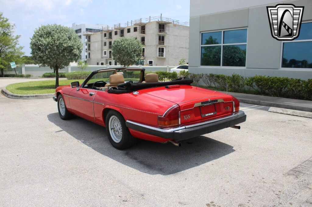Red 1990 Jaguar XJS 5.3 Liter V12