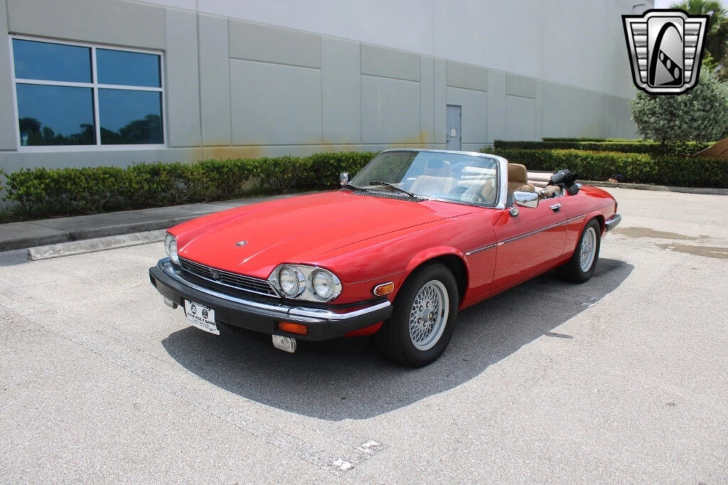 Red 1990 Jaguar XJS 5.3 Liter V12