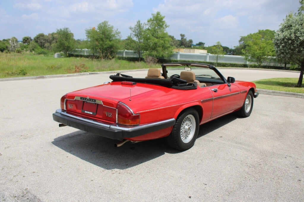Red 1990 Jaguar XJS 5.3 Liter V12