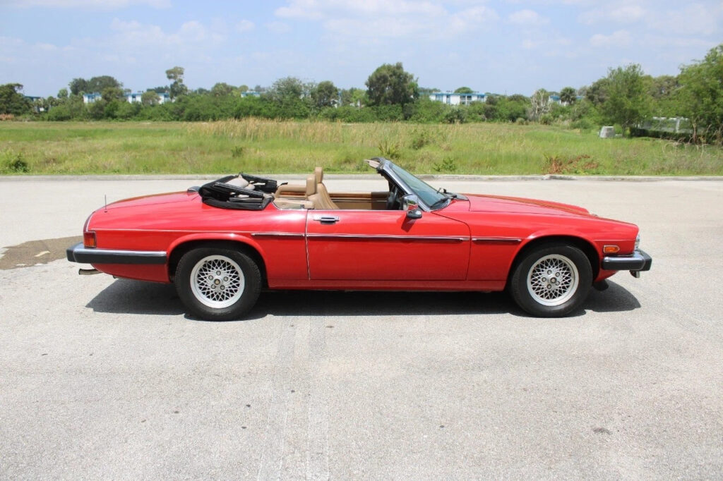 Red 1990 Jaguar XJS 5.3 Liter V12
