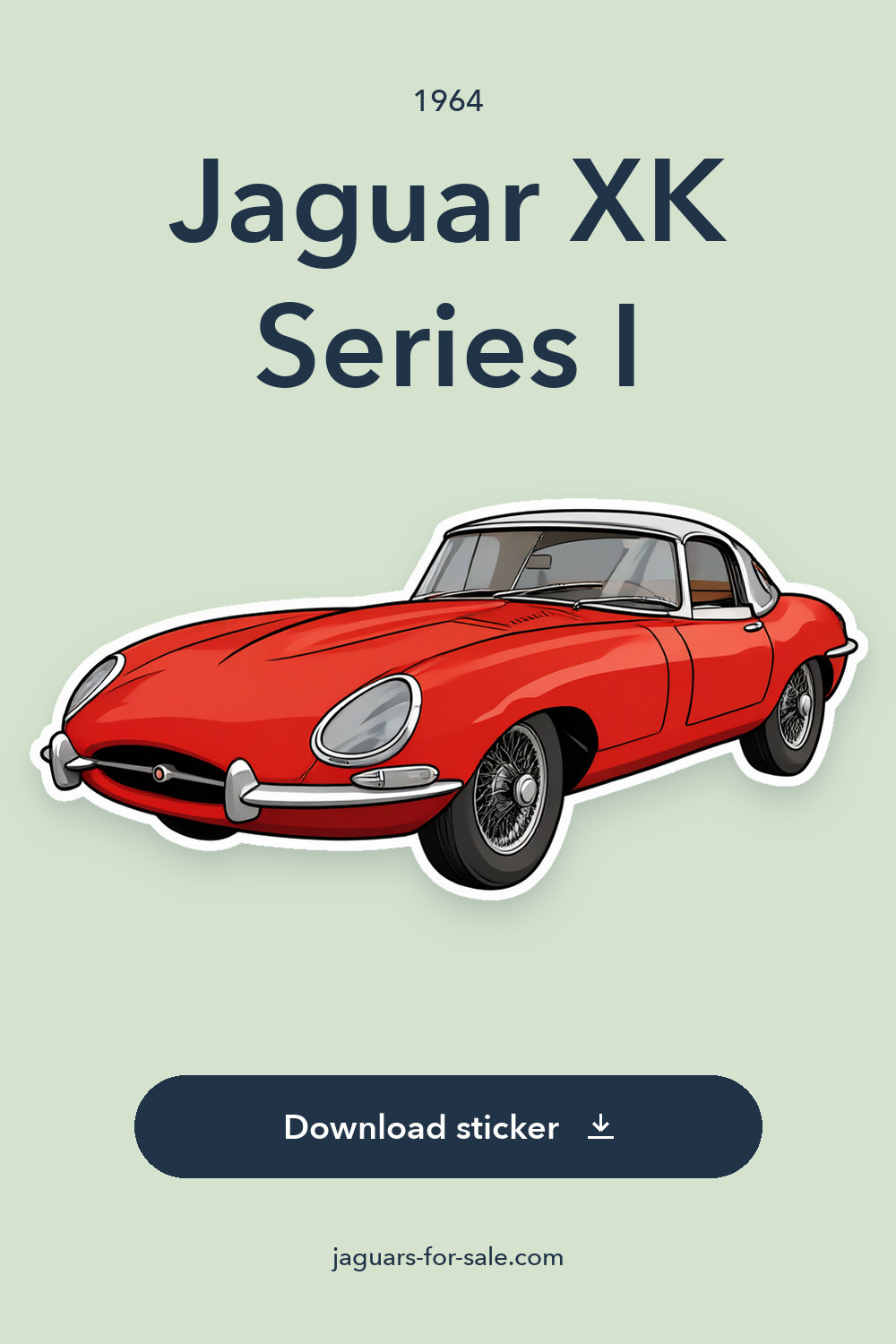 1964 Jaguar XK Series I sticker preview