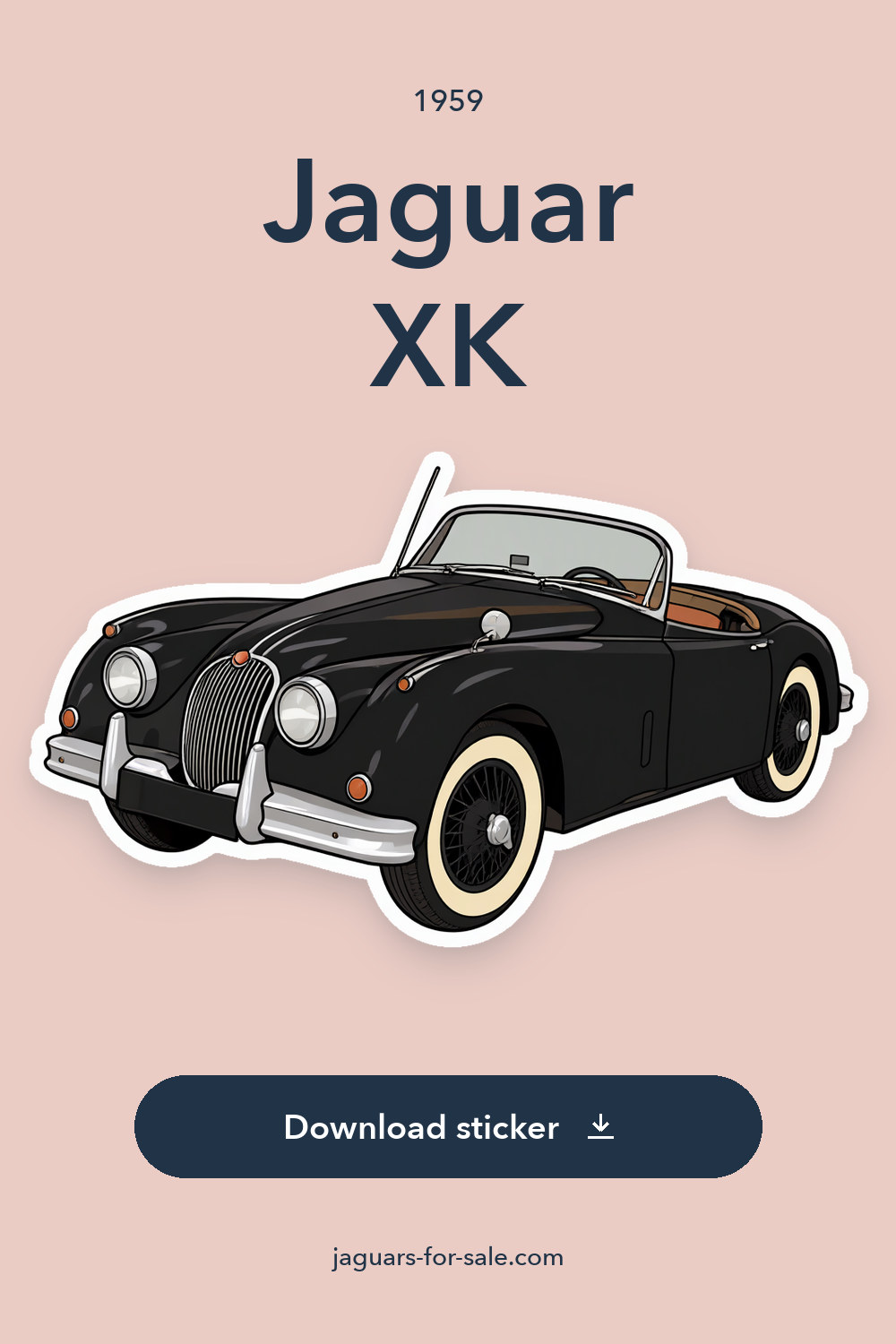 1959 Jaguar XK sticker preview