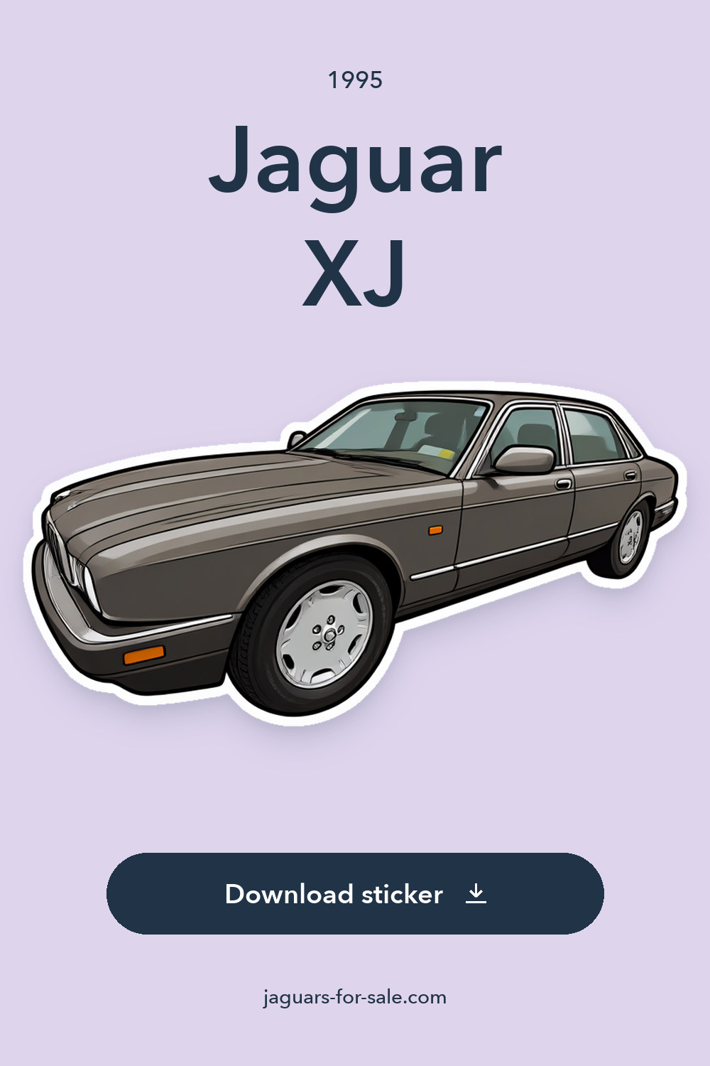 1995 Jaguar XJ sticker preview