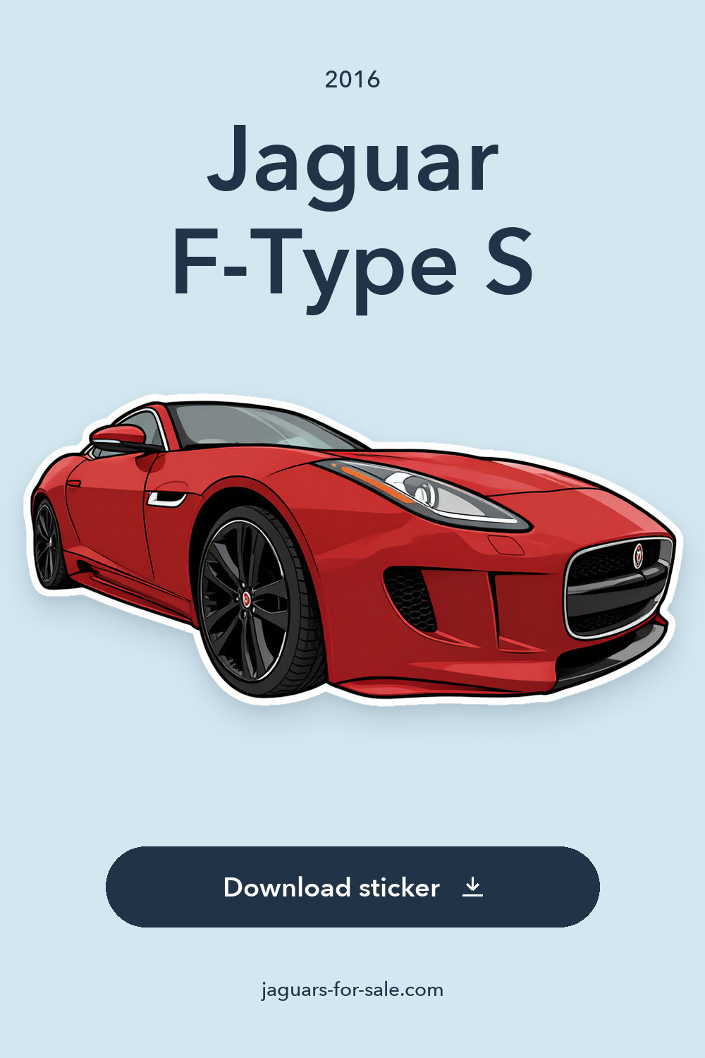 2016 Jaguar F-Type S sticker preview
