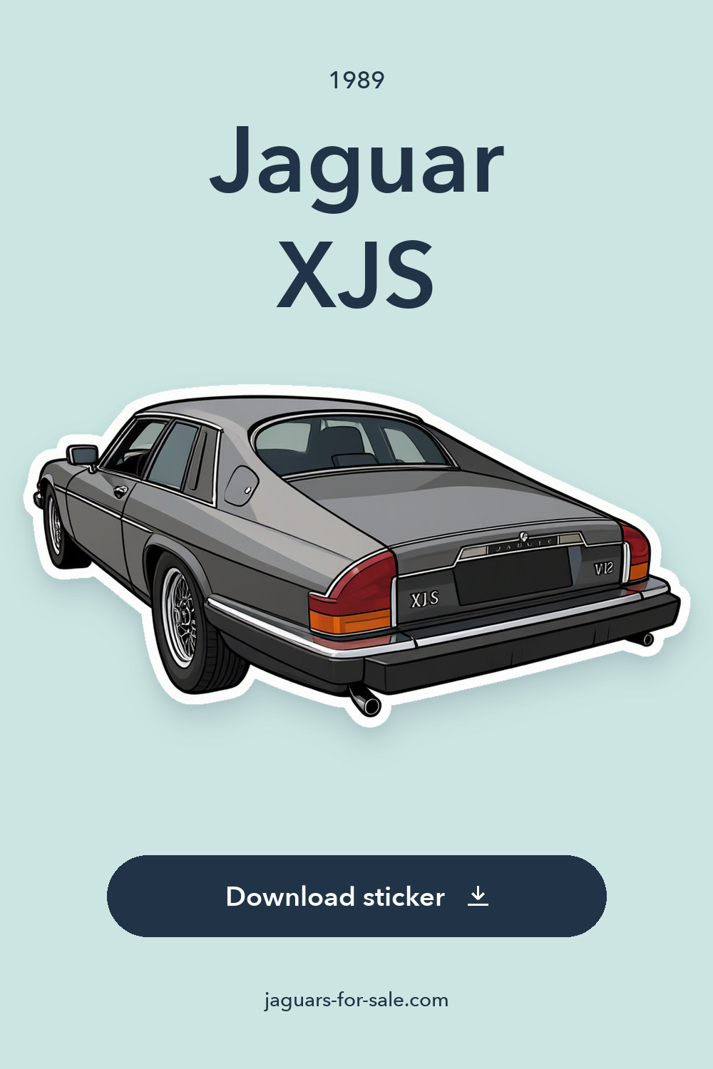 1989 Jaguar XJS sticker preview