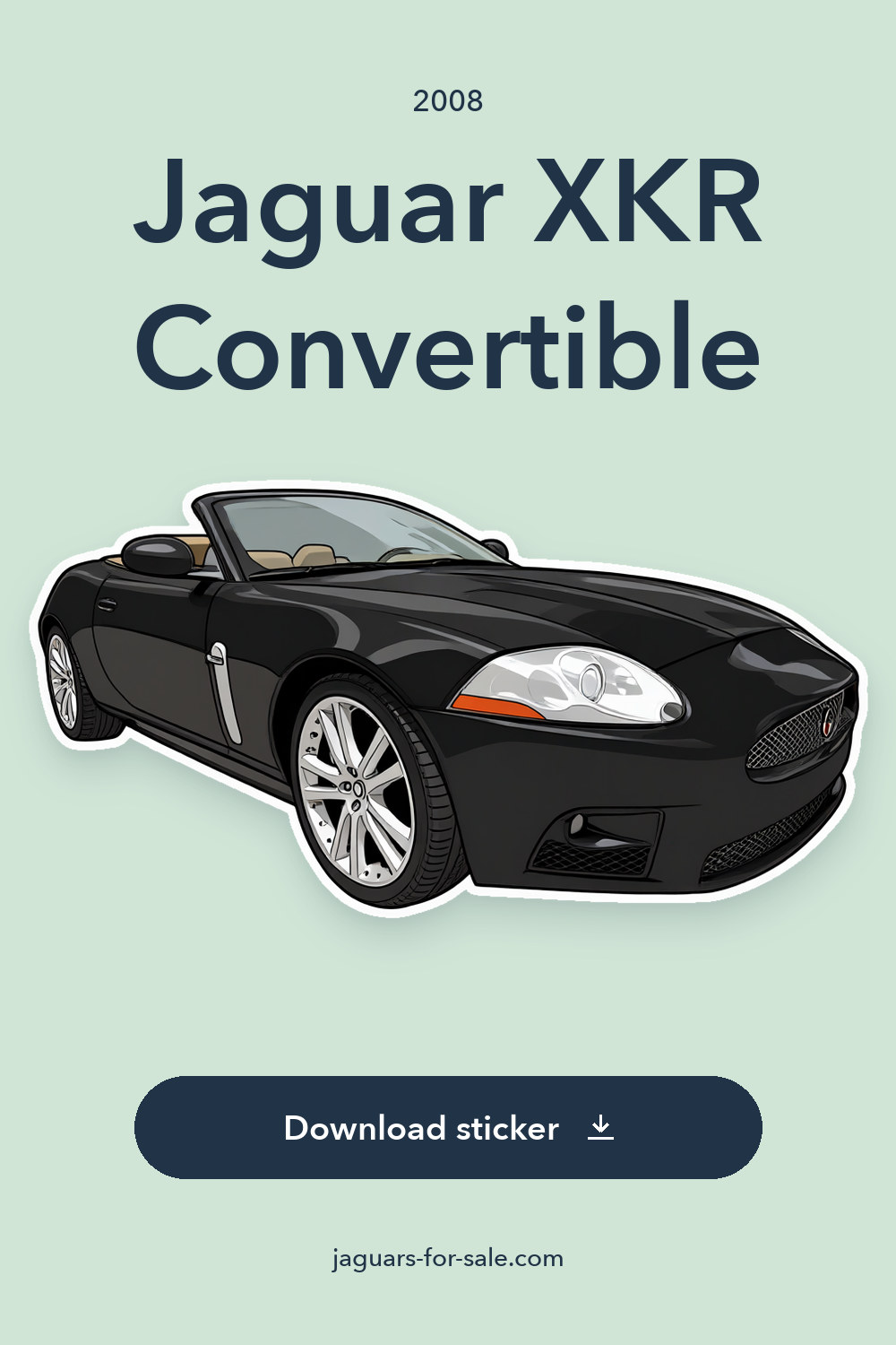 2008 Jaguar XKR Convertible sticker preview