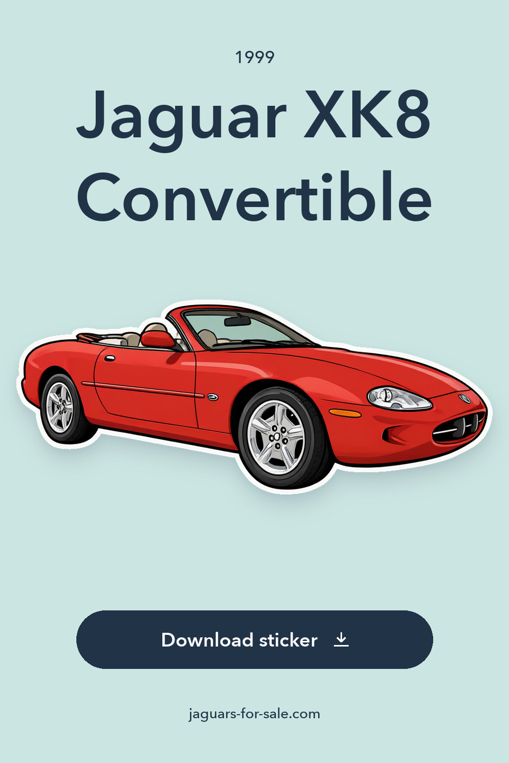 1999 Jaguar XK8 Convertible sticker preview