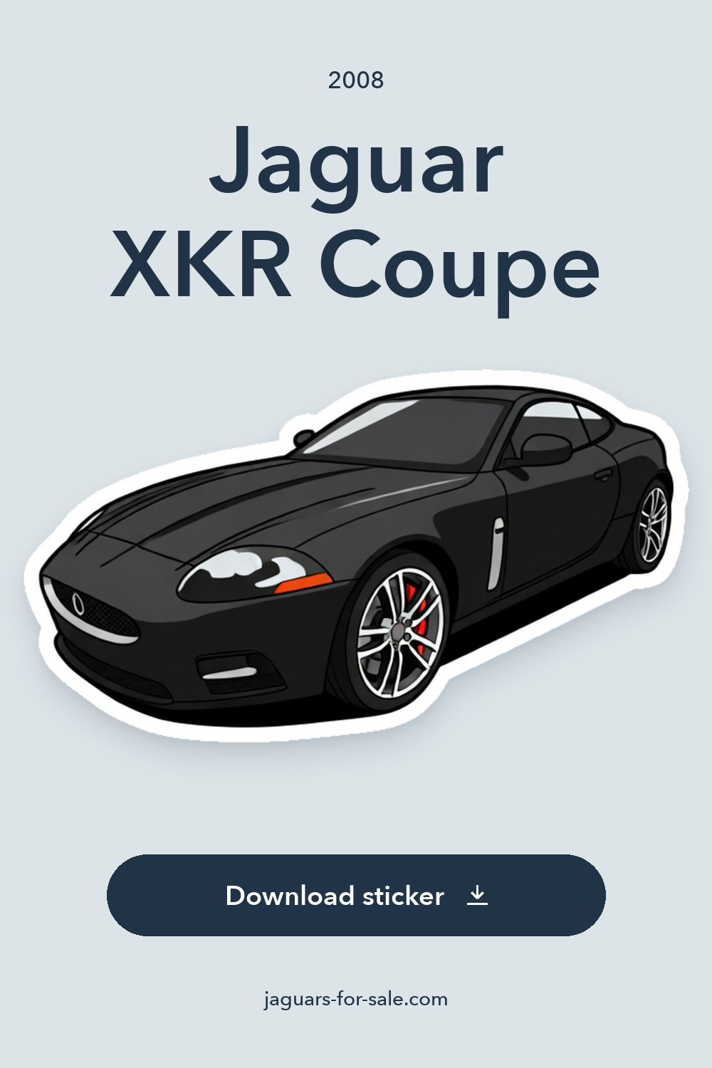 2008 Jaguar XKR Coupe sticker preview