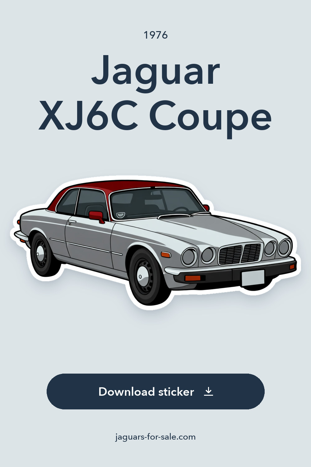 1976 Jaguar XJ6C Coupe sticker preview